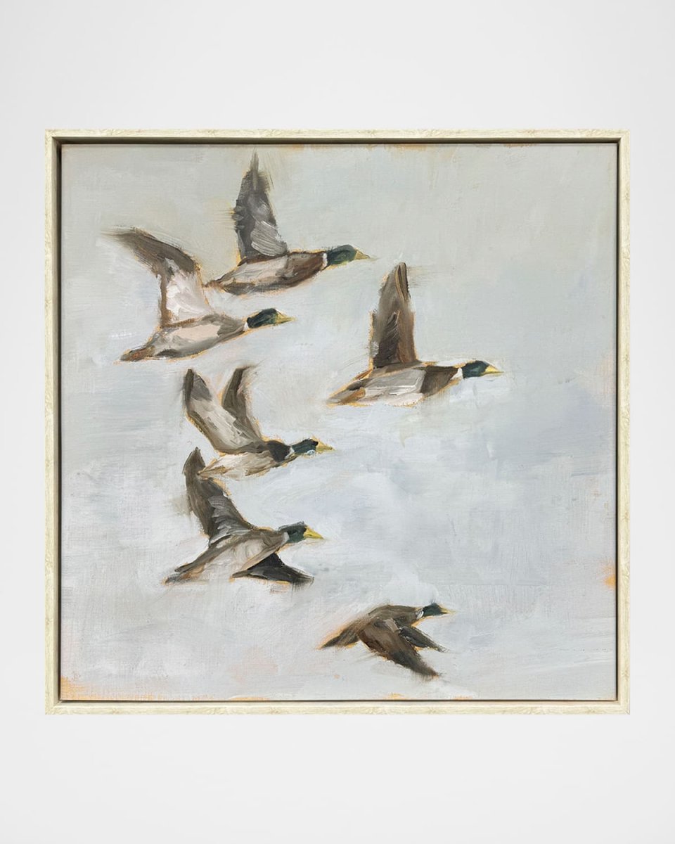 "Mallard Migration I" Framed Giclee by Ethan Harper